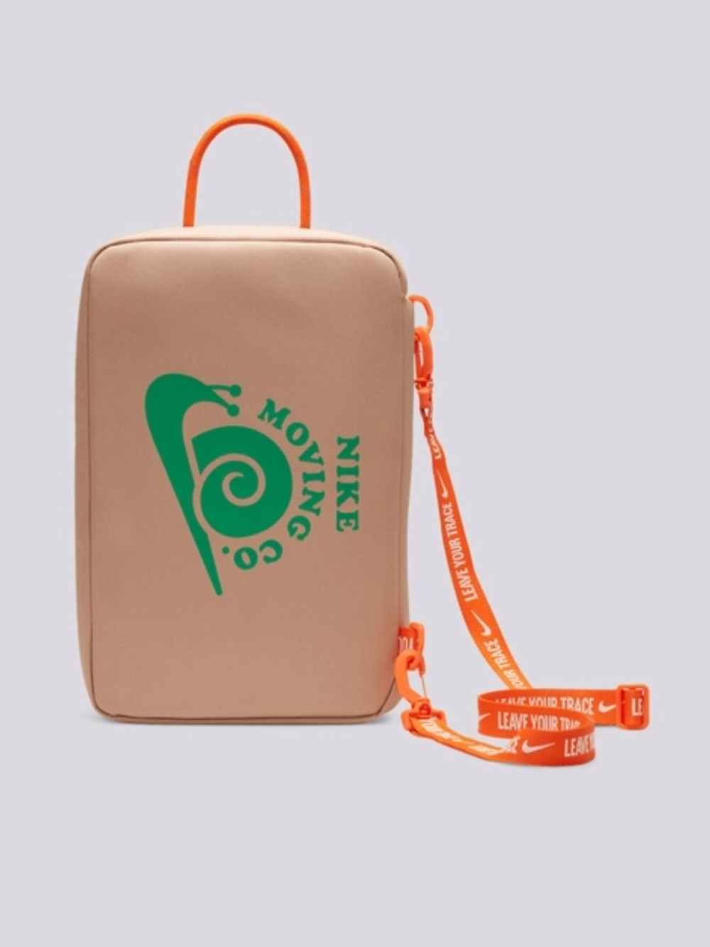 Nike Moving Co Shoe Box Bag Hemp/SafetyOrange/StadiumGreen